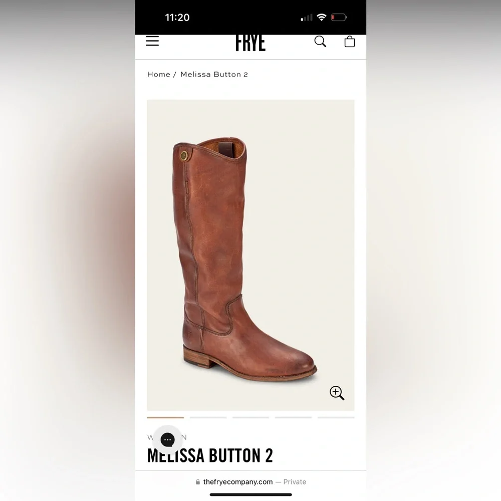 Frye Melissa Button Riding Boot - Size 8 - Picture 1 of 9